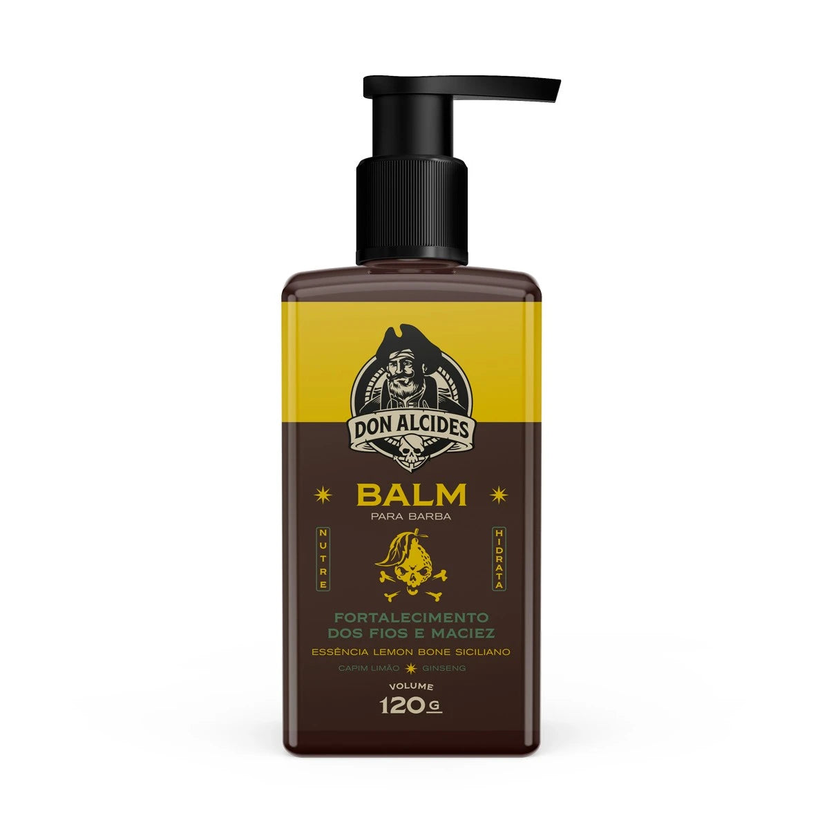 balm hidratante para barba don alcides lemon bone 120g