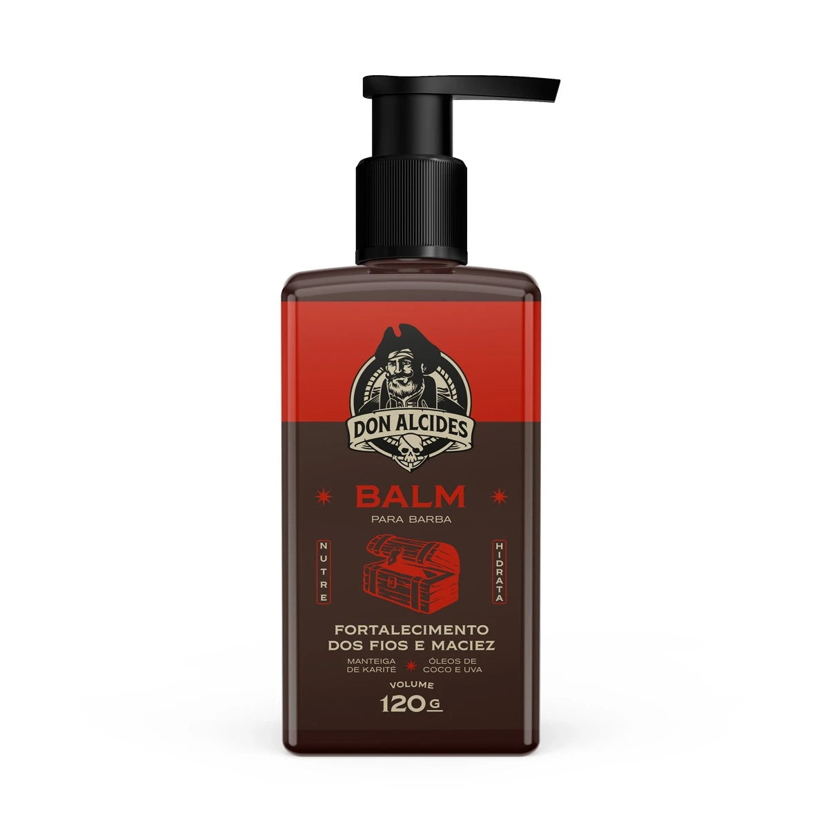 balm hidratante para barba don alcides barba negra 120g