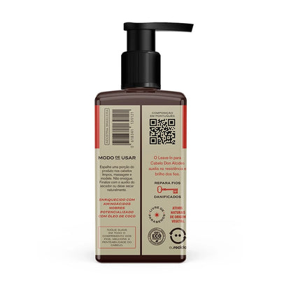 Leave-in para cabelo masculino Don Alcides Barba Negra 120g