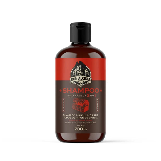 kit don alcides barba negra – força & estilo